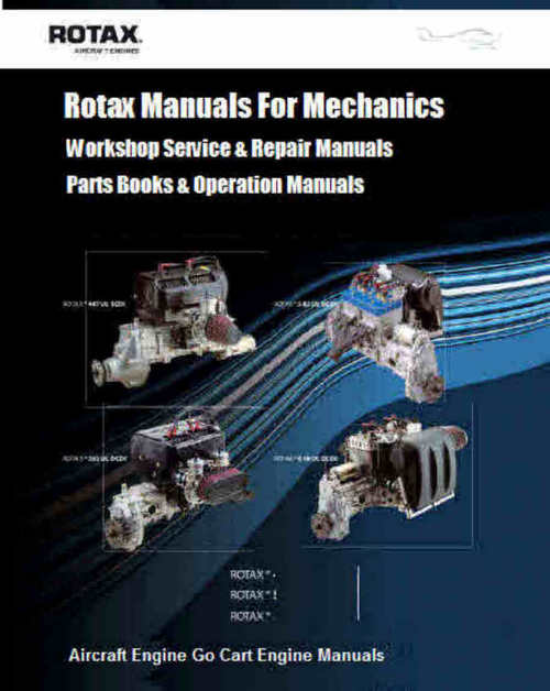 Product picture Rotax Aircraft Cart and Motorcycle snowcat manuals for Mecha