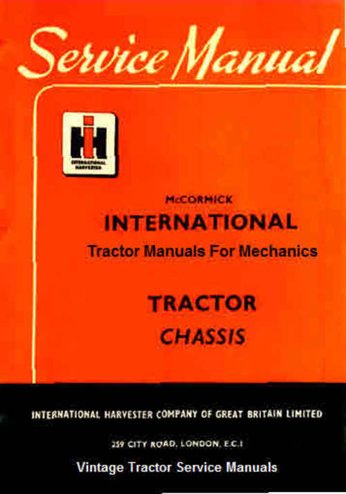 Product picture International Harvester B250 Tractor Workshop Manual 
